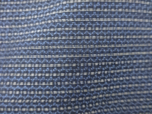 JAPANESE KIMONO / ANTIQUE MENS KIMONO / SILK / DORO OSHIMA TSUMUGI / WOVEN KASURI PATTERN